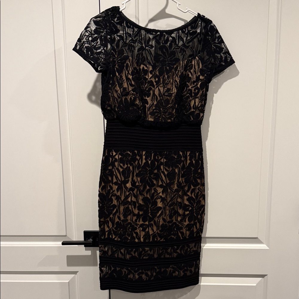 Tadashi Shoji Elegant Black Lace Dress